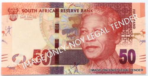 G MARCUS "MANDELA" 50 RAND BANKNOTE UNC AA PREFIX