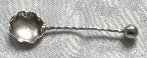 STERLING SILVER  BIRMINGHAM 1894 SALT/MUSTARD SPOON 55MM