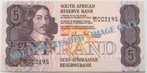G P C DE KOCK 1984 5 RAND 3RD ISSUE EF