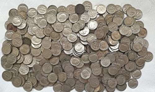 UNITED STATES  DIMES MIX LOT (900 COINS) $90