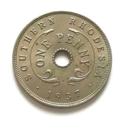 SOUTHERN RHODESIA 1937 PENNY **EXCELLENT**