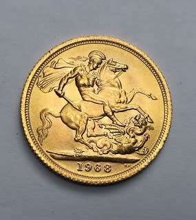 GREAT BRITAIN 1966 GOLD SOVEREIGN
