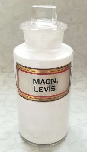 APOTHECARY CHEMIST PHARMACY BOTTLE **MACN.LEVIS**W ON BASE170MM