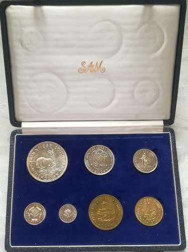 R S A  1963 SHORT PROOF SET S.A.M. BLUE BOX