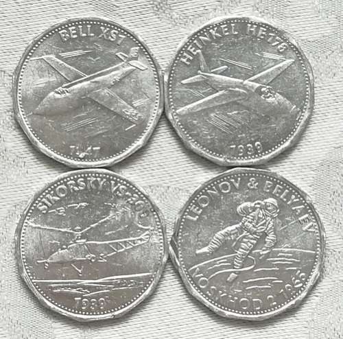 SHELL AVIATION TOKEN (4 ALL DIFFERENT)