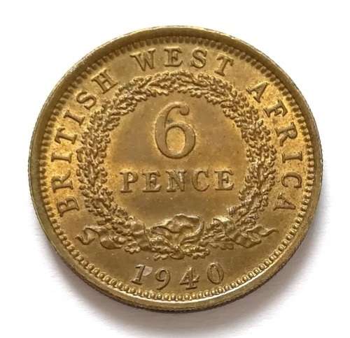 BRITISH WEST AFRICA 1940 6 PENCE HIGH GRADE