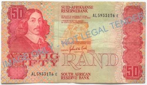 GPC DE KOCK 1984 50 RAND 3RD ISSUE **FILLER**