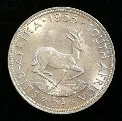 UNION 1955 5 SHILLINGS **EXCELLENT**