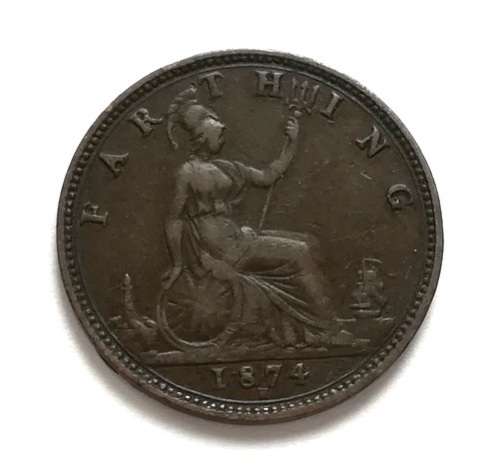 GREAT BRITAIN 1874 FARTHING