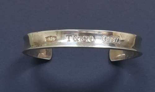 1837 TIFFANY + CO STERLING SILVER CUFF/BRACELET/BANGLE 1997 68 X 50 MM