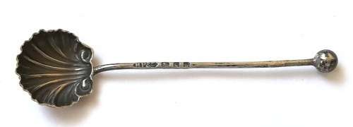 STERLING SILVER LONDON 1933 SALT/MUSTARD SPOON 57MM