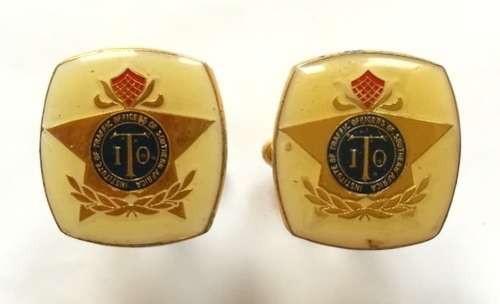 INSTITUTE OF TRAFFIC OFFICERS OF SOUTH AFRICA PAIR CUFFLINKS