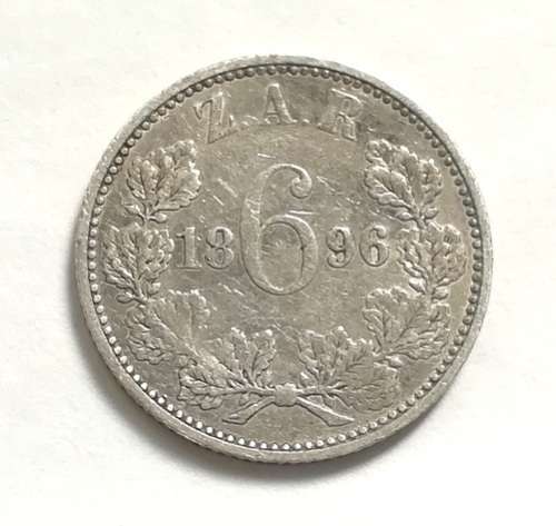 ZAR 1896 6 PENCE