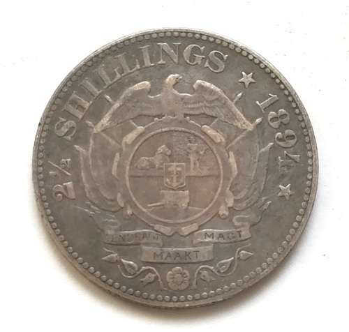 ZAR 1894 2 1/2 SHILLINGS/HALF CROWN