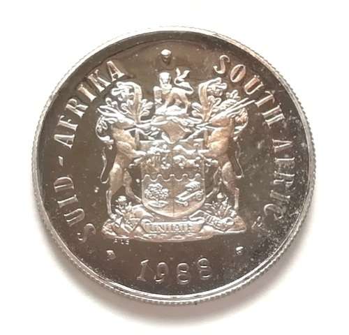 S A 1988 SILVER 1 RAND PROOF