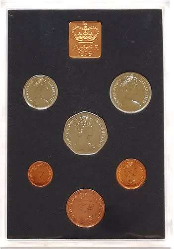 1976 PROOF SET COINAGE OF GREAT BRITAIN + NORTHERN IRELAND