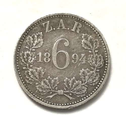 ZAR 1894 6 PENCE