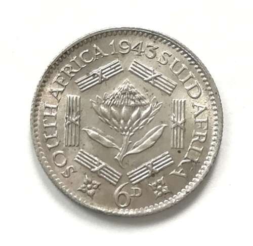 UNION 1943 6 PENCE
