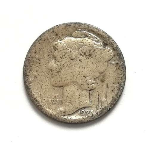 UNITED STATES 1924 **SILVER** MERCURY DIME