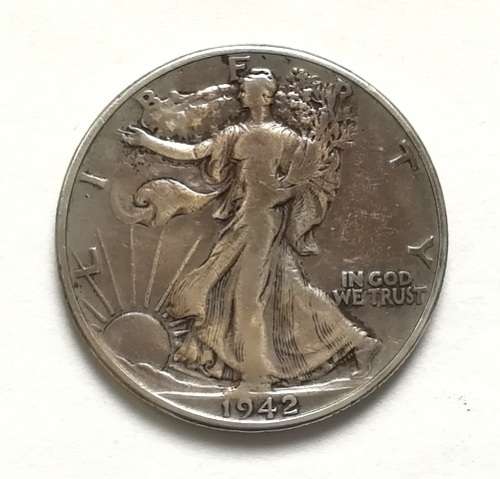 UNITED STATES 1942 **SILVER** WALKING LIBERTY HALF DOLLAR