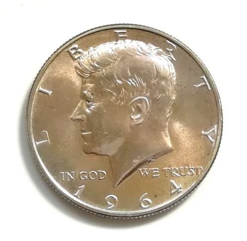 U S A 1964 SILVER HALF DOLLAR KENNEDY **EXCELLENT**