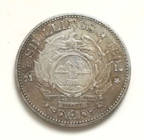 ZAR 1892 2 1/2 SHILLINGS