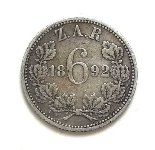 ZAR 1892 6 PENCE