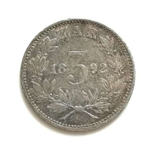 ZAR 1892 3 PENCE