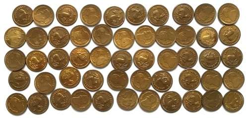 REPUBLIC 1978 "KRUGERRAND"BRASS TOKEN (50 TOKENS) **BID PER TOKEN** 10MM