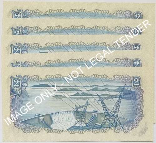 T W DE JONGH 2 RAND 2ND ISSUE 5 NOTES SEQUENCE **BID PER NOTE** EF