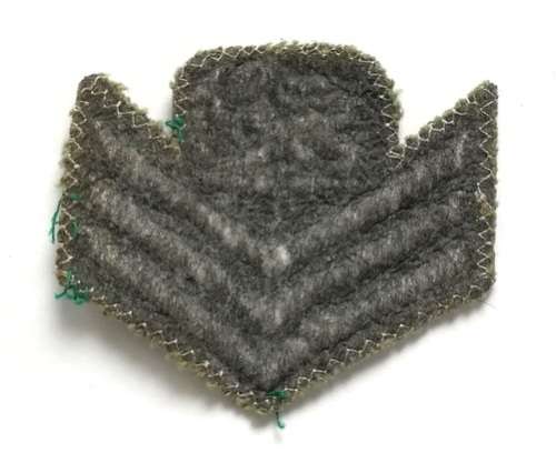 RHODESIA SERGEANT CLOTH RANK BADGE