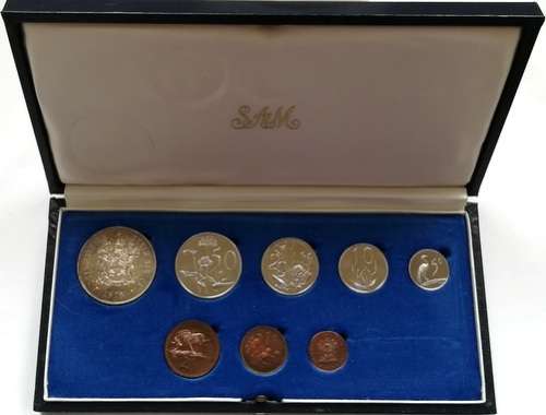REPUBLIC 1975 PROOF SET S A M BLUE BOX
