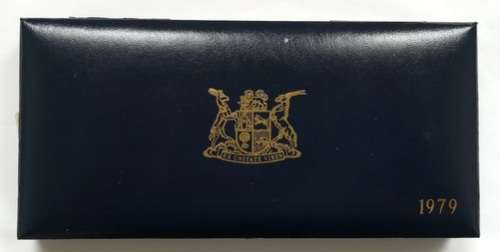 REPUBLIC 1979 PROOF SET S A M BLUE BOX