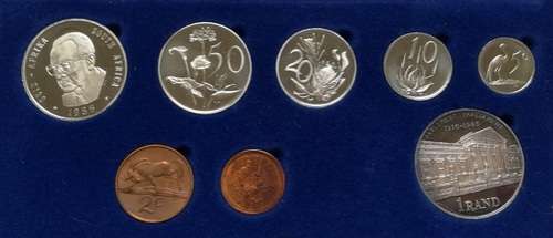 R S A 1985 PROOF SET BLUE S A M BOX **SILVER RAND**