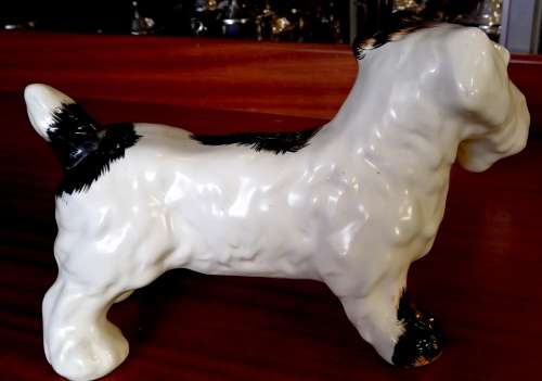 CROWN DEVON LARGE DOG WITH PATCHES STANDING 285X170MM