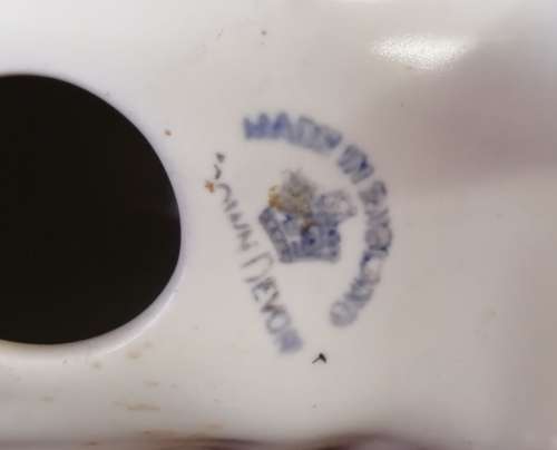 CROWN DEVON LARGE DOG WITH PATCHES STANDING 285X170MM