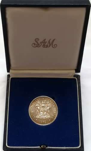 REPUBLIC 1972 **SILVER** 1 RAND S A M BOX PROOF