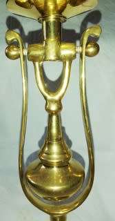 SINGLE  SOLID BRASS GIMBALS- SHIP'S CANDLE HOLDER 290 X 85MM