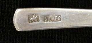 STERLING SILVER  MUSTARD SPOON 65MM