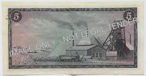 G RISSIK 5 RAND NOTE  RARE **FILLER**