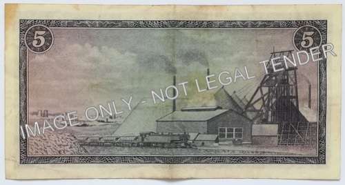 G RISSIK 5 RAND NOTE  RARE **FILLER**