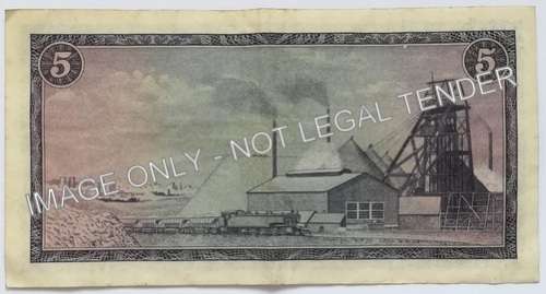 G RISSIK 5 RAND NOTE  RARE **FILLER**