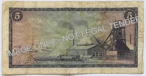 G RISSIK 5 RAND NOTE  RARE **FILLER**