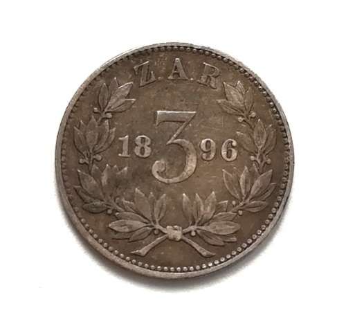 ZAR 3 PENCE 1896