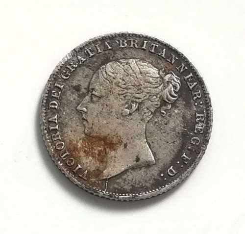 GREAT BRITAIN 1859 SILVER 6 PENCE