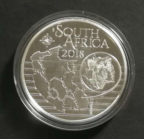 2018 1 OZ SILVER SOUTH AFRICA R5 TRITONIA NELSON 11 COLOURIZED