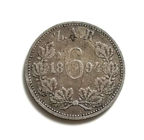 ZAR 1894 6 PENCE
