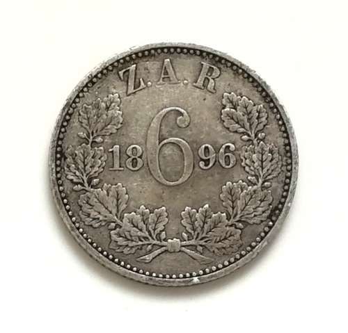 ZAR 1896 6 PENCE