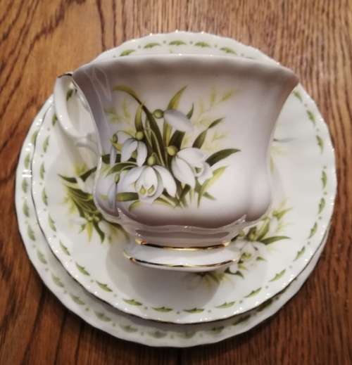 ROYAL ALBERT BONE CHINA ENGLAND JANUARY TRIO