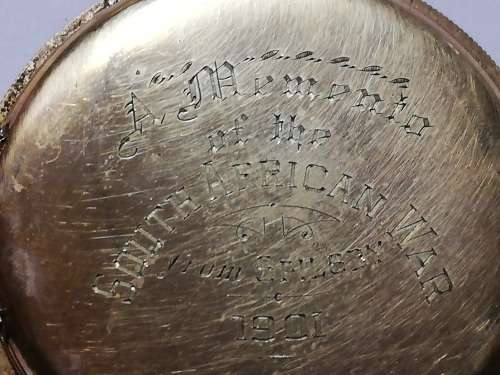 BOER WAR 1901 - A W W CO WALTHAM POCKET WATCH - SPILSBY **RARE** WORKING